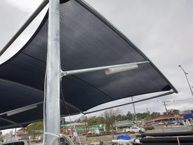 Stanthorpe car park shade structure installed by Versatile Structures1