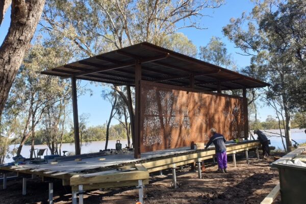 Shade structure installed by Versatile Structures