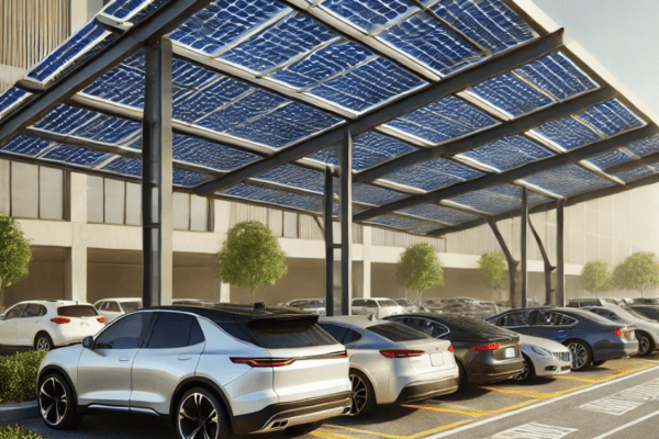 Solar Panel Car Park shade structure