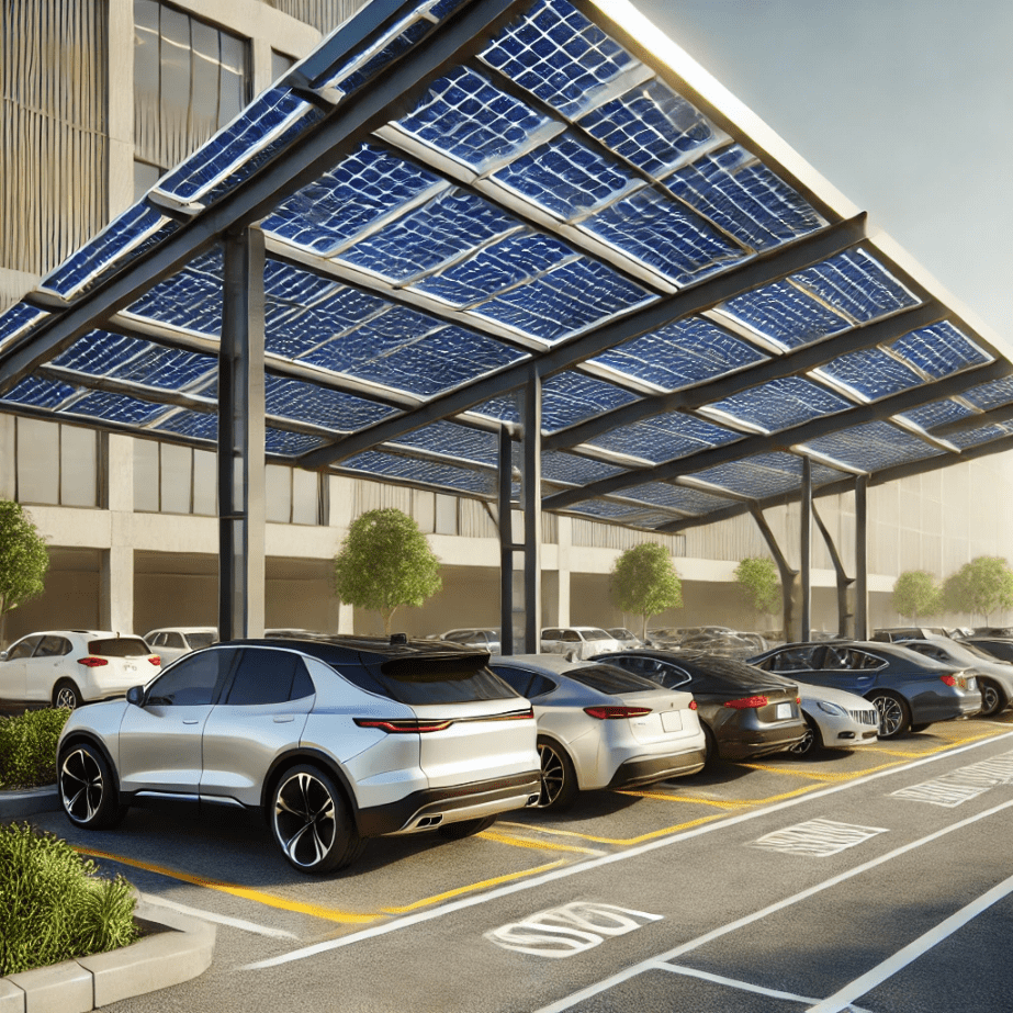 Solar Panel Car Park shade structure