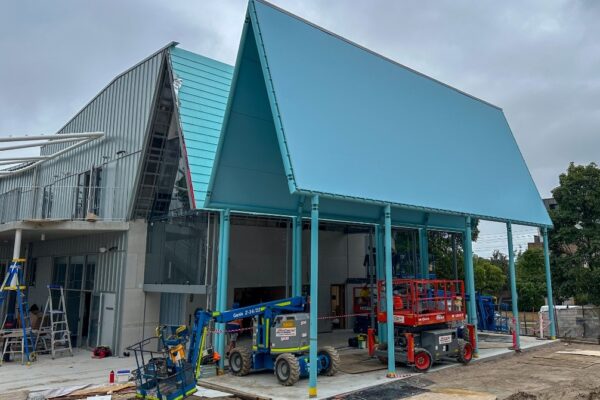 Rosebery School shade structure installed by Versatile Structures