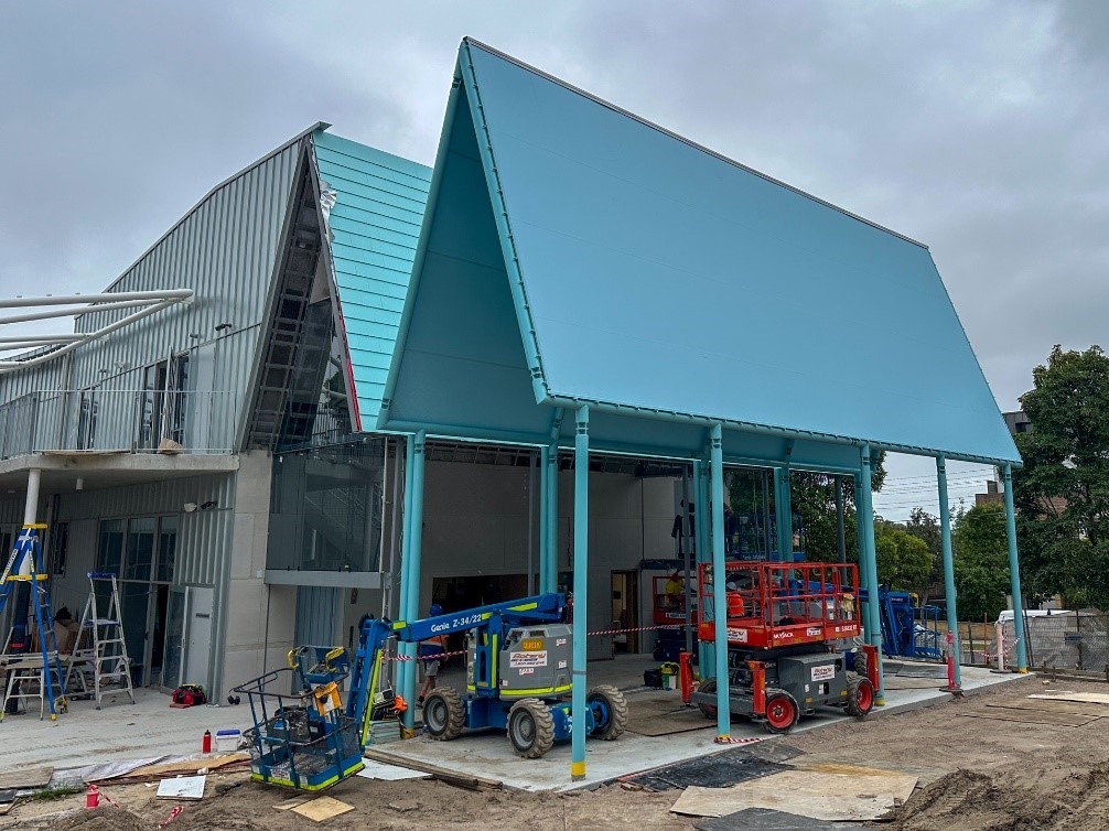 Rosebery School shade structure installed by Versatile Structures