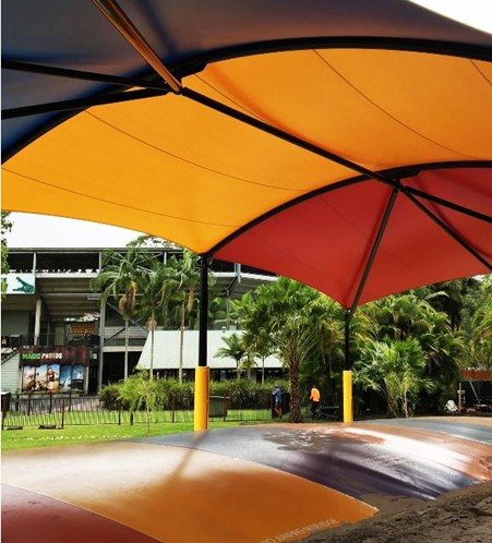 Australian Zoo Shade Structure designed, manufactured and installed by Versatile Structures