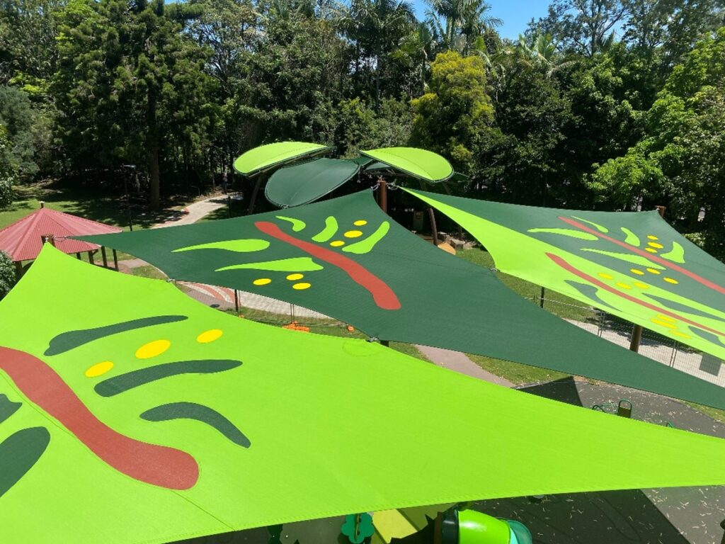 Heritage shade structures designed and installed by Versatile Structures