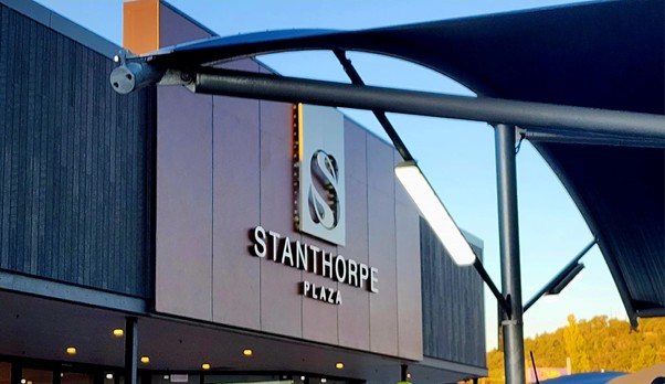 Stanthorpe plaza shade structure designed, manufactures and installed by Versatile Structures