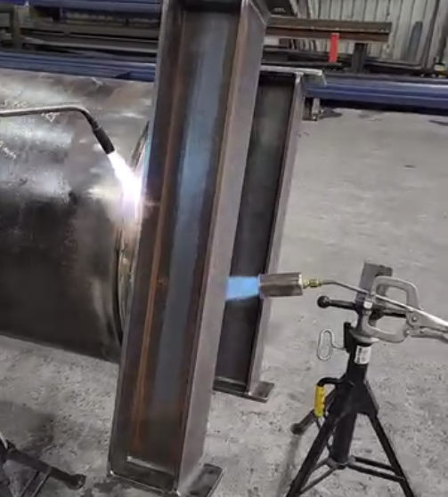 Versatile Structures preparing a structure for welding