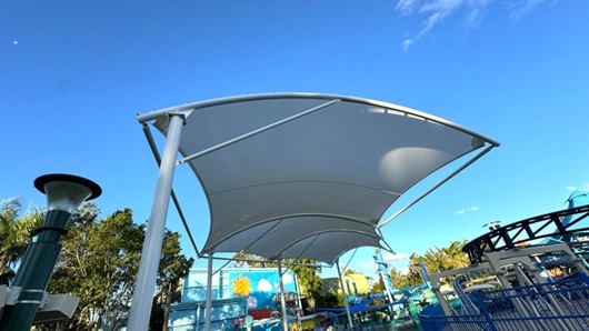 Dream World – Seaworld Spalsh shade structure by Versatile Structures