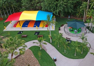 Australia Zoo shade structure by Versatile Structures