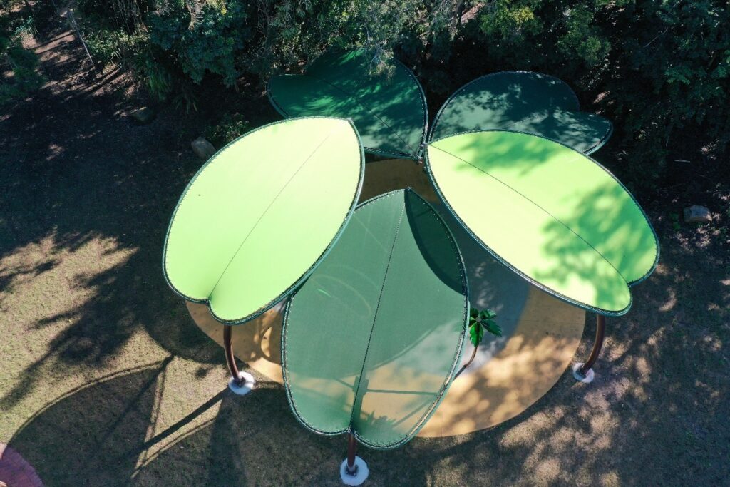 Lismore Council Leaf shade structure by Versatile Structures