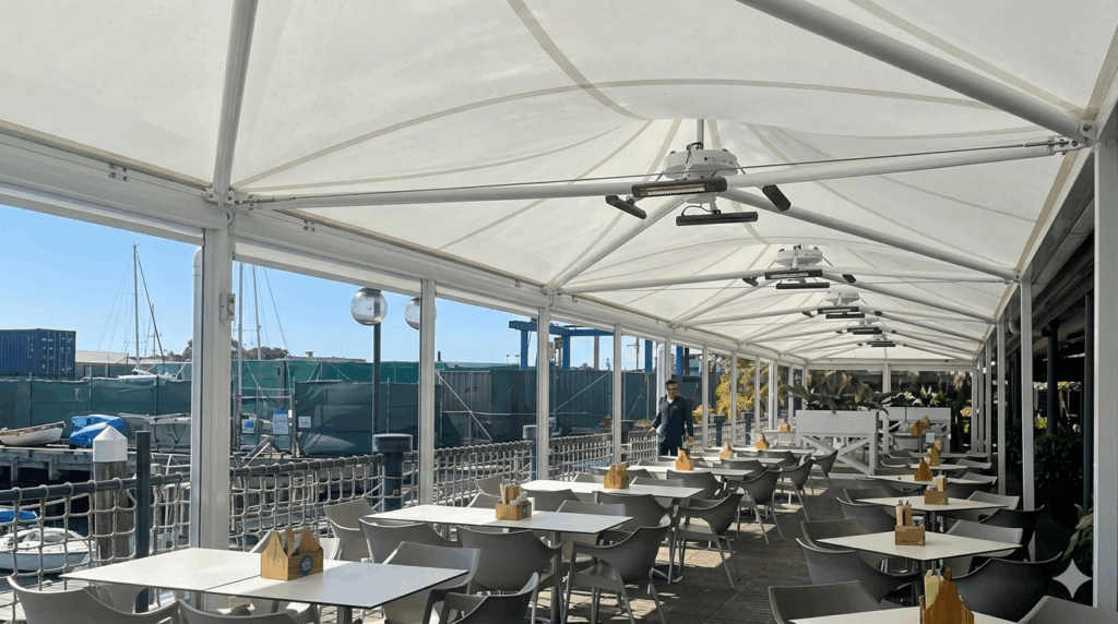 The Kawana Hotel award winning shade structure by Versatile Structures