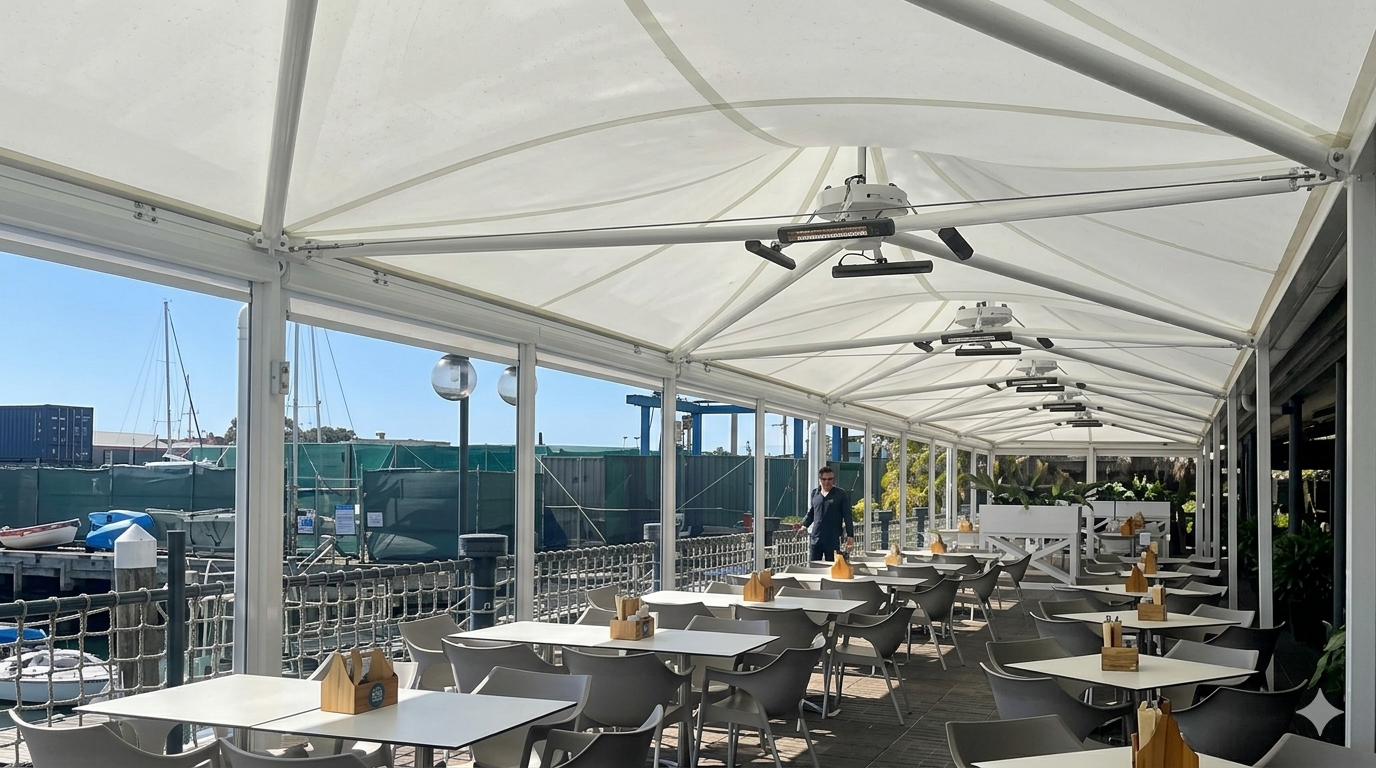 The Kawana Hotel award winning shade structure by Versatile Structures