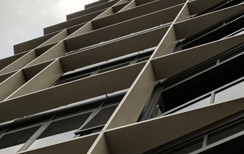 The Lucent Sunhoods designed, manufactured and installed by Versatile Structures