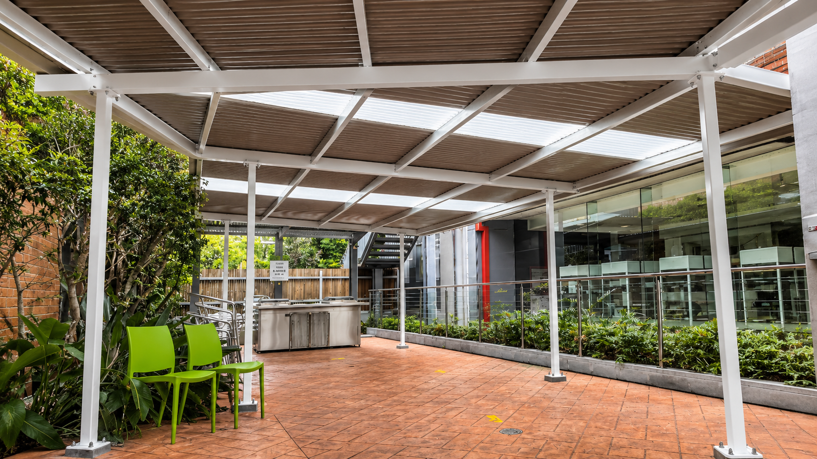 Ipswich Shade structure designed, manufactured and installed by Versatile Structures