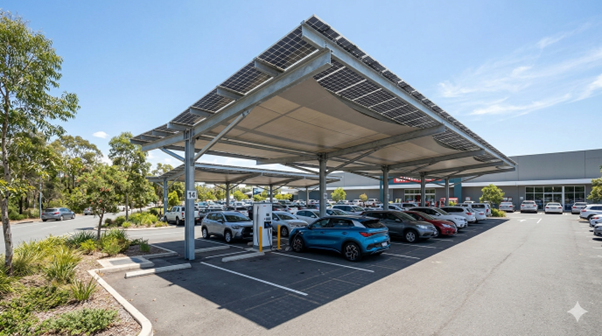 Solar integrated shade canopy