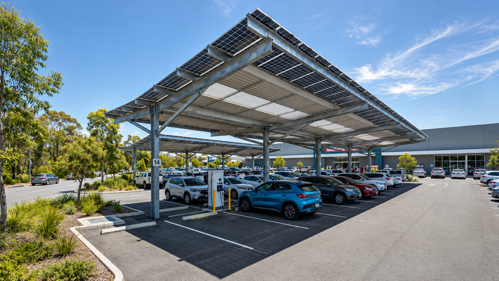 Solar integrated shade canopy