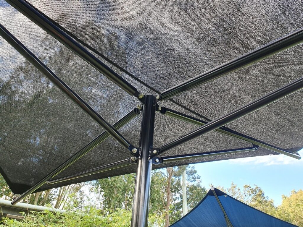 Vyper shade structure manufactured and installed by Versatile Structures