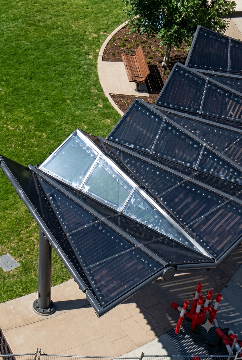 Westend Polycarbonate shade structure manufactured and installed by Versatile Structures