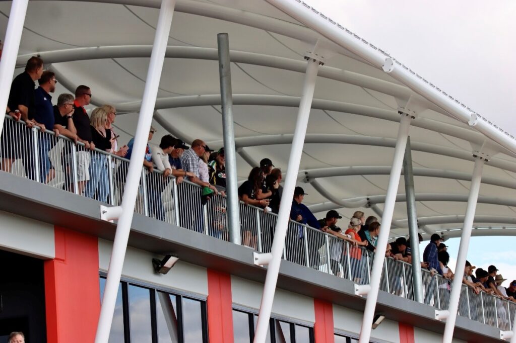 Queensland Raceway structure manufactured and installed by Versatile Structures