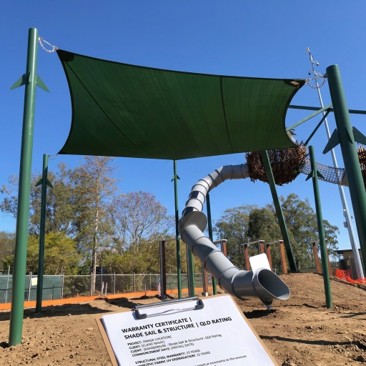 Logan City shade structure installed by Versatile Structures